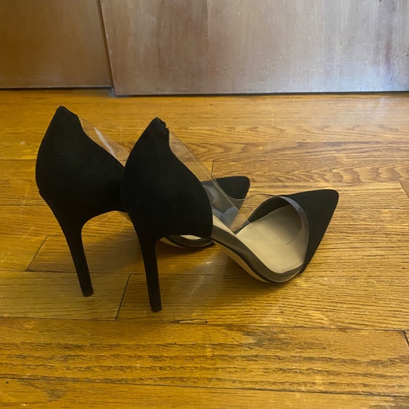 Women’s Mix No. 6 Seranna Pump, Black & Clear, Size US 9 - Picture 2 of 7